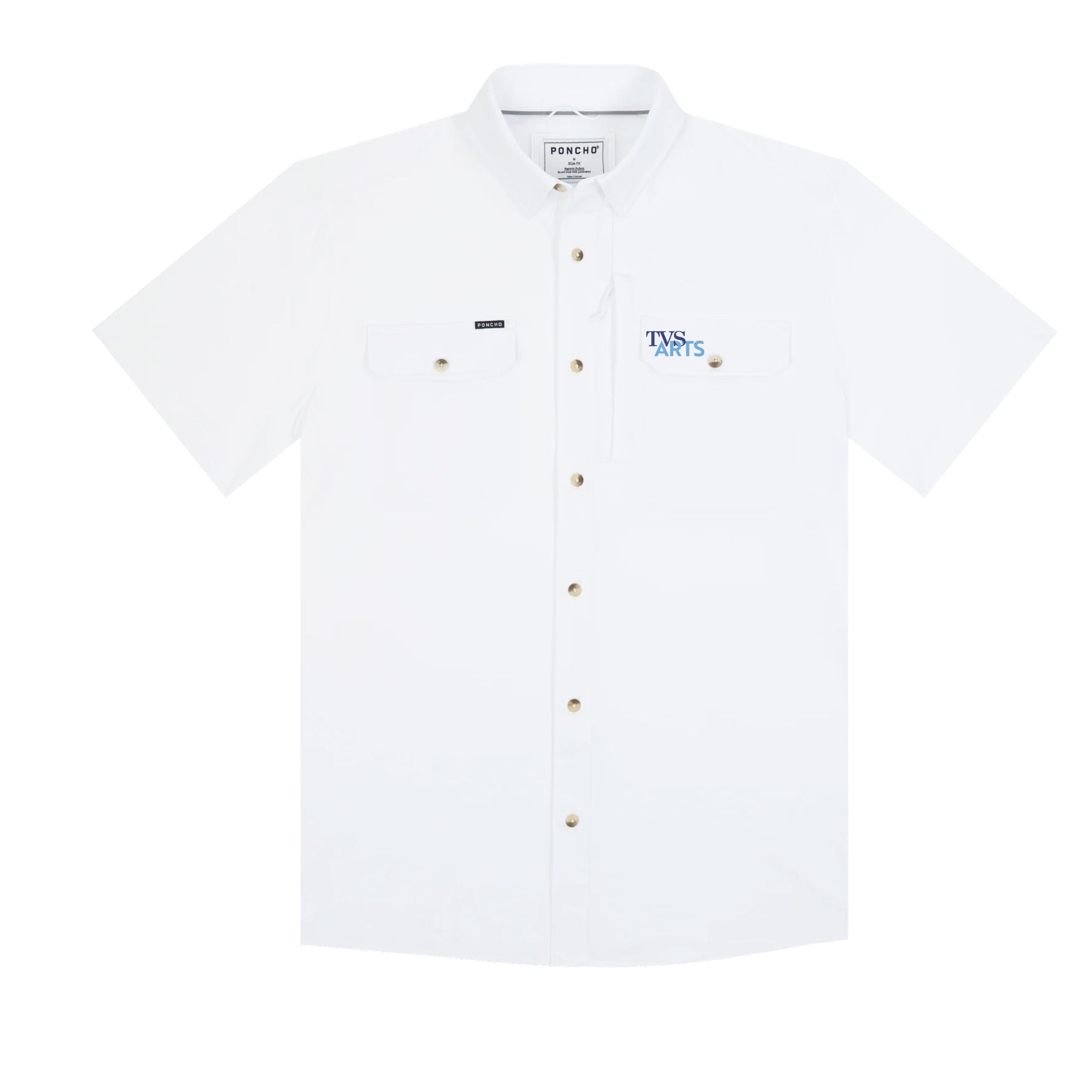 Men's Poncho Embroidered Fishing Shirt