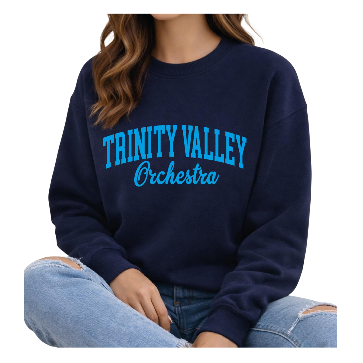 Navy Orchestra Puff Sweatshirt